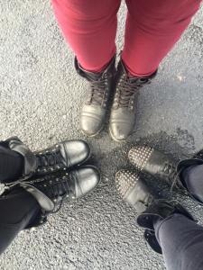 Wearing some kick ass boots ready for a kick ass show!